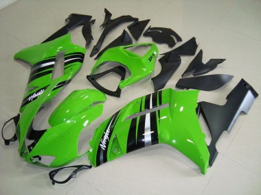 Verde & Argento Banda Carene Kawasaki ZX6R 2007-2008