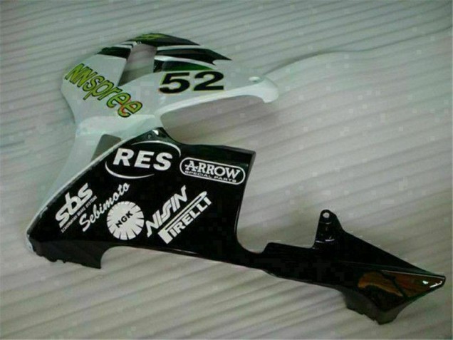 Verde Bianco Nero Carene Honda CBR 600 RR 2003-2004 Verde Bianco Nero Carene Honda CBR 600 RR 2003-2004