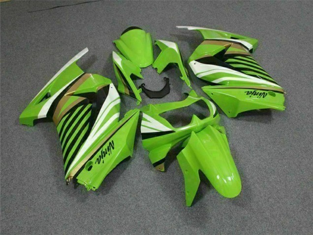 Verde Bianco Nero Ninja Carene Kawasaki EX250 2008-2012 Verde Bianco Nero Ninja Carene Kawasaki EX250 2008-2012