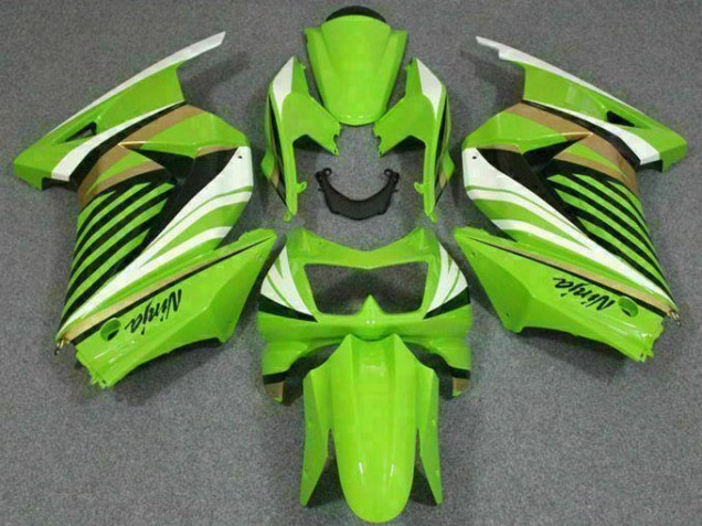 Verde Bianco Nero Ninja Carene Kawasaki EX250 2008-2012 Verde Bianco Nero Ninja Carene Kawasaki EX250 2008-2012