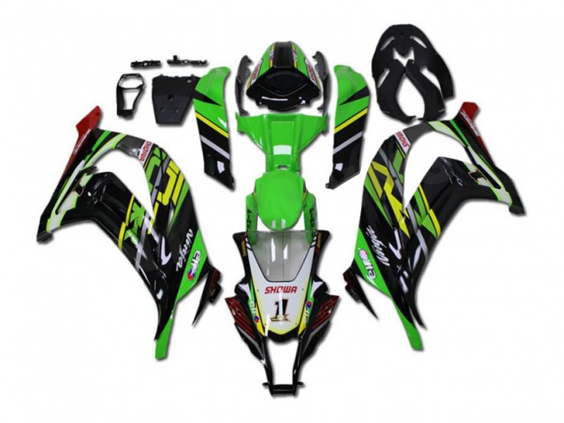 Verde Nero ABS Kits Carenatura Kawasaki ZX10R 2011-2015 Verde Nero ABS Kits Carenatura Kawasaki ZX10R 2011-2015