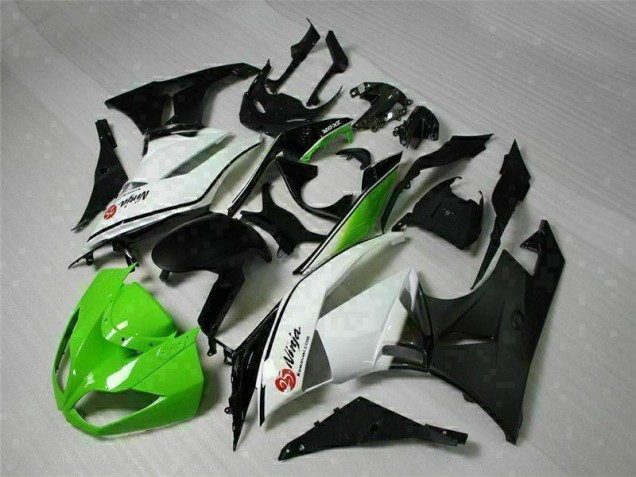 Verde Nero Bianco 25 Carene Kawasaki ZX6R 2009-2012