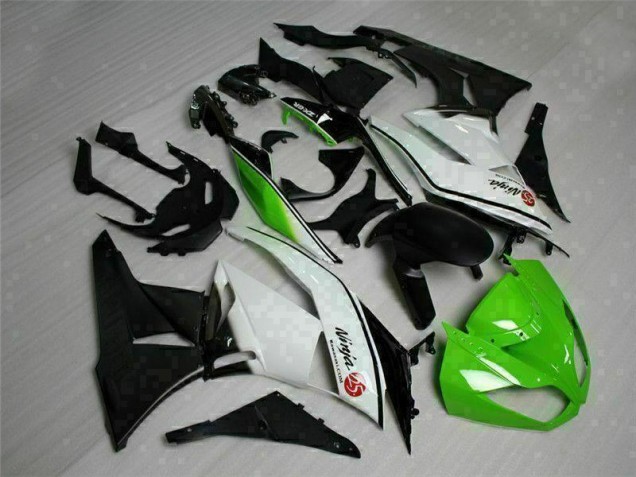 Verde Nero Bianco 25 Carene Kawasaki ZX6R 2009-2012