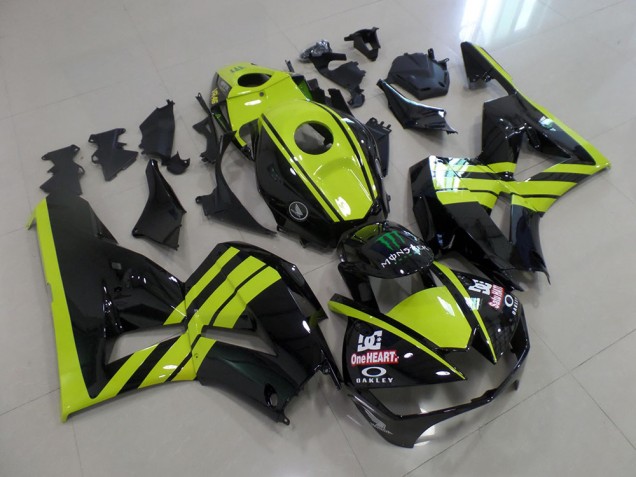 Verde Nero Carene Honda CBR 600 RR 2013-2021 Verde Nero Carene Honda CBR 600 RR 2013-2021