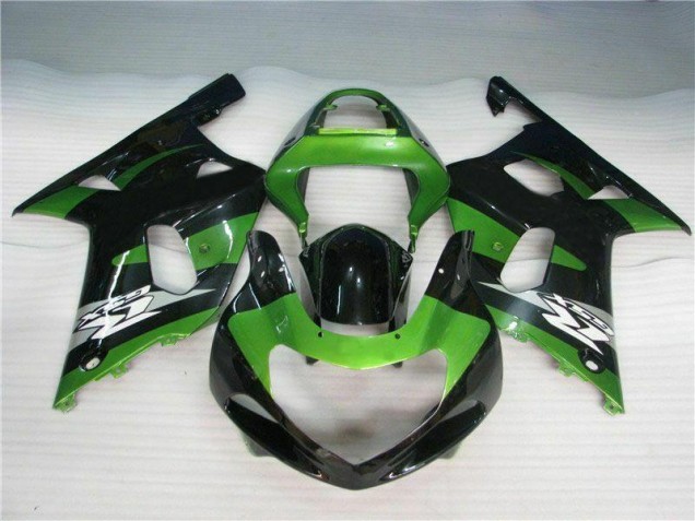 Verde Nero Carene Suzuki GSXR 600 / 750 K1 K2 K3 2001-2003 Verde Nero Carene Suzuki GSXR 600 / 750 K1 K2 K3 2001-2003