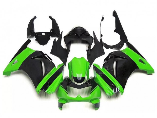 Verde Nero Kit Carenatura Completa Kawasaki EX250 2008-2012 Verde Nero Kit Carenatura Completa Kawasaki EX250 2008-2012