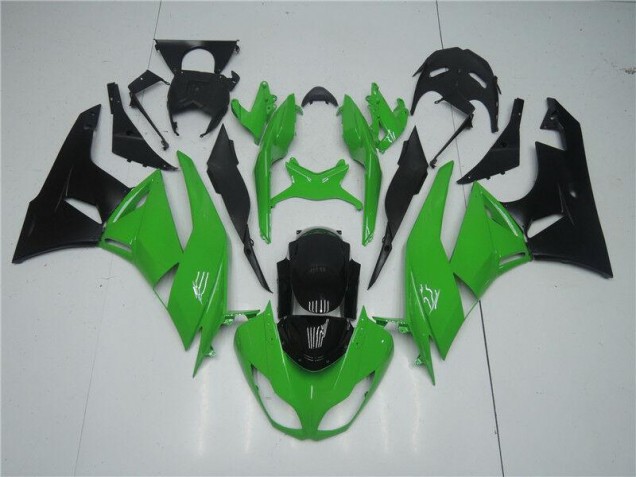 Verde Nero Kit Carenatura Completo ABS Kawasaki ZX6R 2009-2012 Verde Nero Kit Carenatura Completo ABS Kawasaki ZX6R 2009-2012