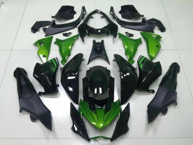 Verde Nero Kit Carenatura Iniezione Kawasaki Z800 2013-2016