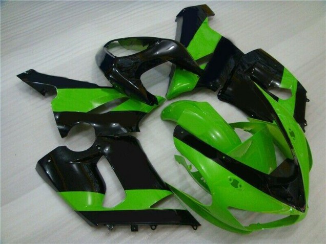 Verde Nero Kit Carenatura Iniezione Kawasaki ZX6R 2005-2006 Verde Nero Kit Carenatura Iniezione Kawasaki ZX6R 2005-2006