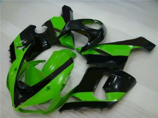 Verde Nero Kit Carenatura Iniezione Kawasaki ZX6R 2005-2006 Verde Nero Kit Carenatura Iniezione Kawasaki ZX6R 2005-2006