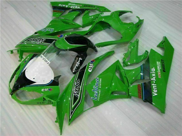 Verde Nero LeoVince Carene Kawasaki ZX6R 2009-2012 Verde Nero LeoVince Carene Kawasaki ZX6R 2009-2012