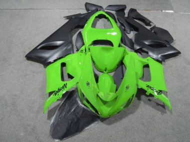 Verde Nero Ninja 636 Carene Kawasaki ZX6R 2005-2006
