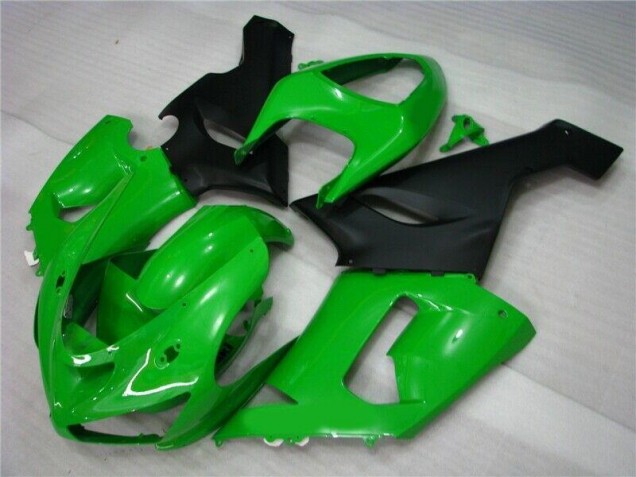 Verde Nero Opaco Carene Kawasaki ZX6R 2005-2006 Verde Nero Opaco Carene Kawasaki ZX6R 2005-2006