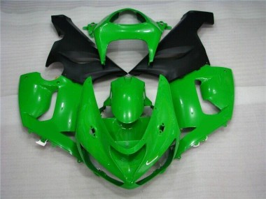 Verde Nero Opaco Carene Kawasaki ZX6R 2005-2006