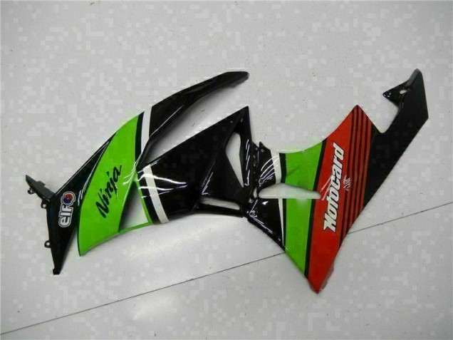 Verde Nero Rosso Carene Kawasaki ZX6R 2009-2012 Verde Nero Rosso Carene Kawasaki ZX6R 2009-2012