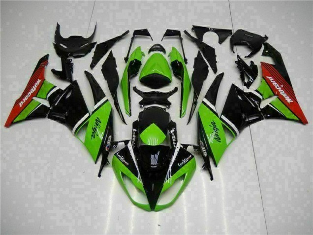 Verde Nero Rosso Carene Kawasaki ZX6R 2009-2012 Verde Nero Rosso Carene Kawasaki ZX6R 2009-2012